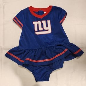 Baby girls New York Giants cheerleader dress and panty set